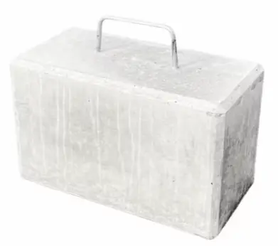 Betonblok met handgreep 45KG 