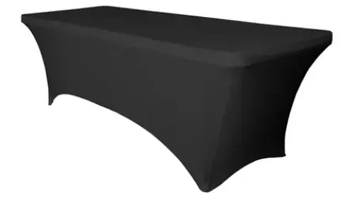 Hoes Zwart Voor Plooitafel 183x76cm