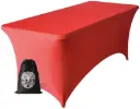 Hoes Rood Voor Plooitafel 183x76cm