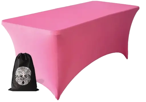 Hoes Roze Voor Plooitafel 183x76cm