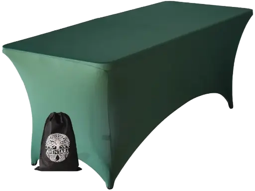 Hoes Groen Voor Plooitafel 183x76cm