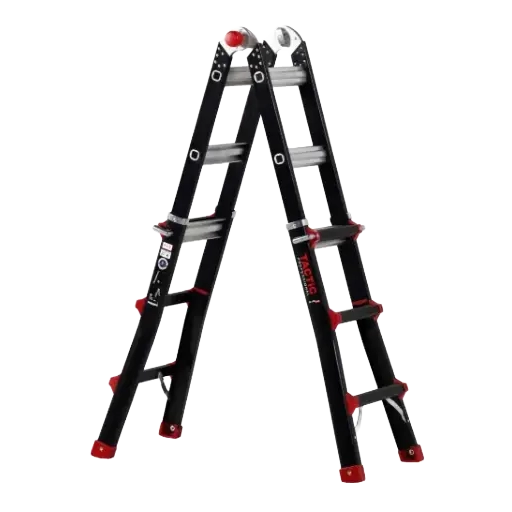 Multifunctionele vouwladder 4x4 treden 