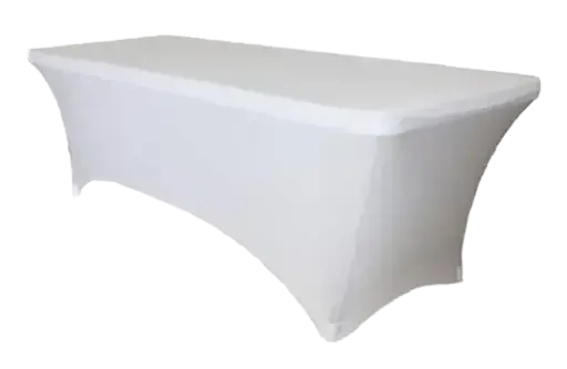 Hoes Wit Voor Plooitafel 183x76cm