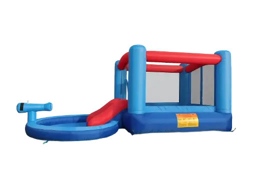 Springkasteel Met Glijbaan & Waterbad voor kinderen tot 5jaar. 